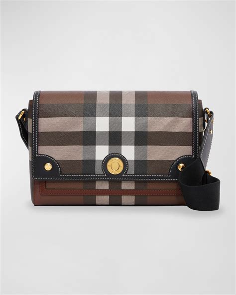 mini canvas check crossbody bag burberry|check e canvas crossbody bag.